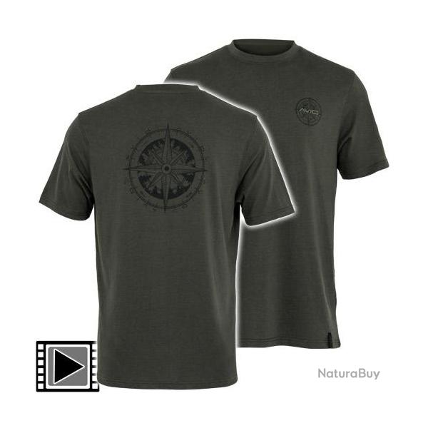 T-Shirt Avid Carp Bearing Green L