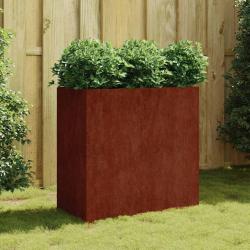 Jardini&egrave;re 80x40x80 cm acier corten