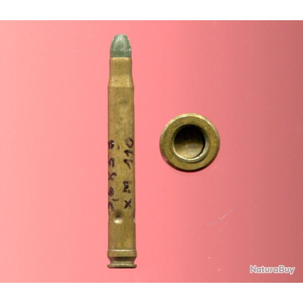 5.6 x 53 57 B US SPIW XM110 Flechette Piston Primer - RARE cartouche US exp�rimentale - PORT COMPRIS