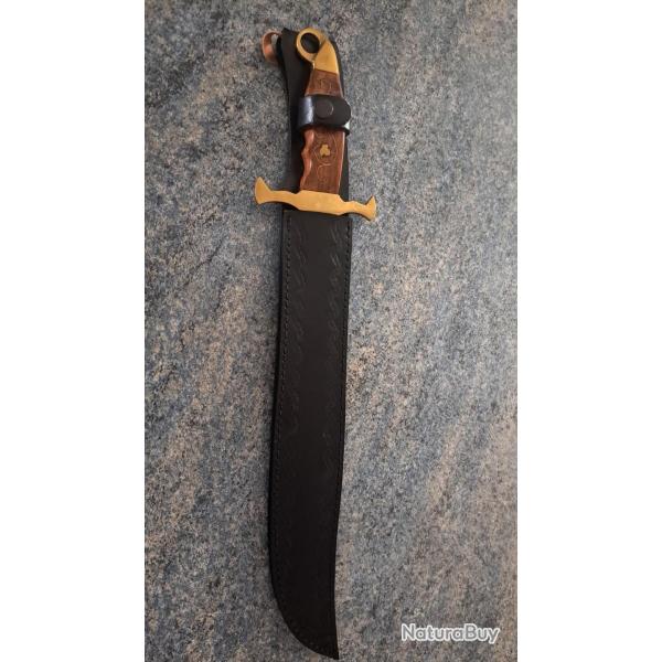 Dague de chasse leopard