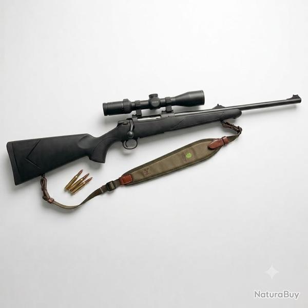 Pack battue carabine Sauer 100 Classic XT cal.30-06 Filet�e + Lunette 1-6x24 Optisan + bretelle