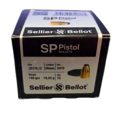 Ogives Sellier & Bellot calibre 357 SP 158GR 10.25g x75 (2475)