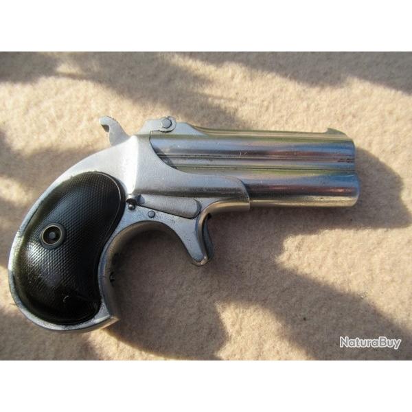 REMINGTON DERRINGER DOUBLE CANON EN SUPERBE ETAT + KIT H&C COMPLET