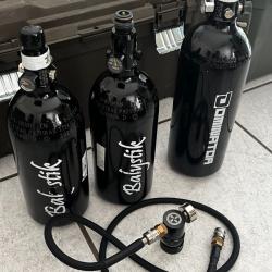 Bouteilles HPA + Regulateur + Flexible Novristch