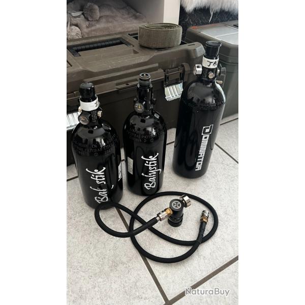 Bouteilles HPA + Regulateur + Flexible Novristch