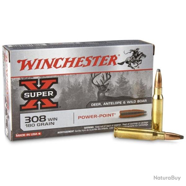 308Win PowerPoint 180Gr Winchester - 308Win PowerPoint 180G
