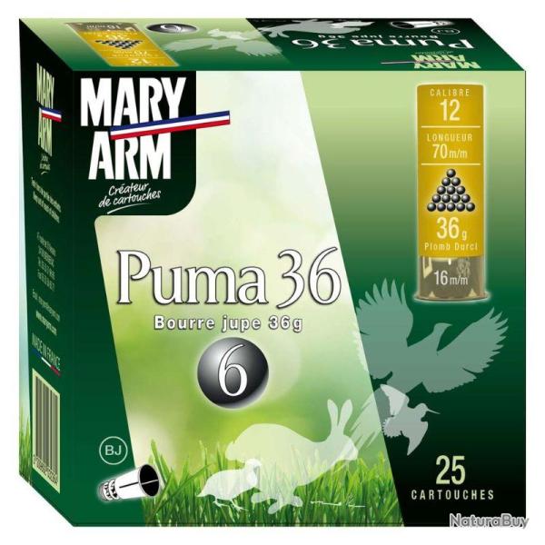 25 Cartouches MARY ARM 36G PUMA  CAL12 - 25 Cart 36g BJ 6 Mary