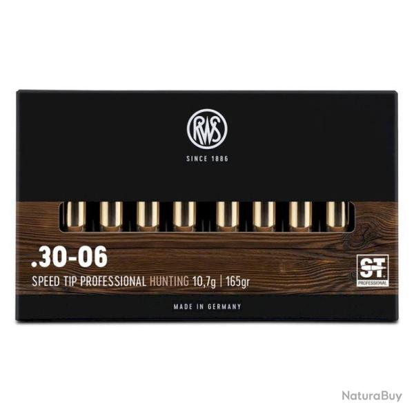 Munitions RWS .30-06 Speed Tip Pro 10,7 g - 165 gr - Boite de 20 - RWS 30-06 Speed tip 10.7g