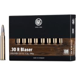 Munitions RWS .30 R Blaser EVO 11,9 g - 184 gr - Boite de 20 - RWS 30 R Blaser EVO 11.9g
