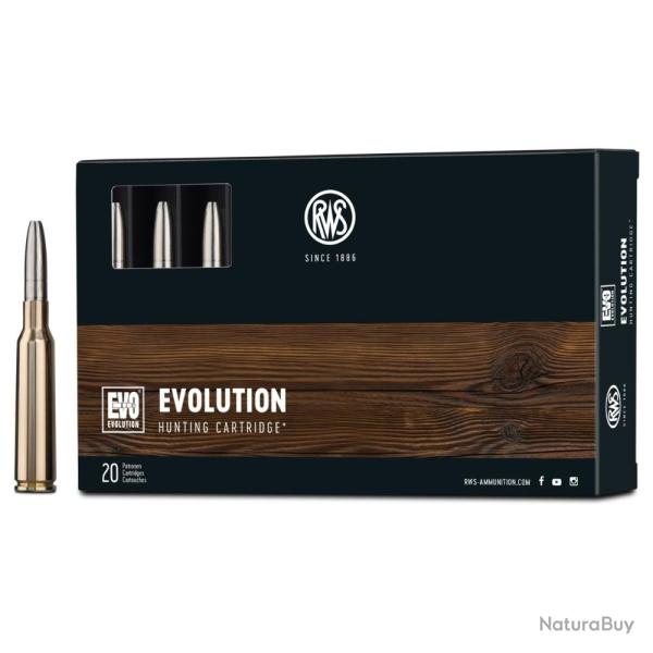 Munitions RWS 8x57 JRS EVO 13,0 g - 201 gr - Boite de 20 - RWS 8.57 JRS EVO 13g