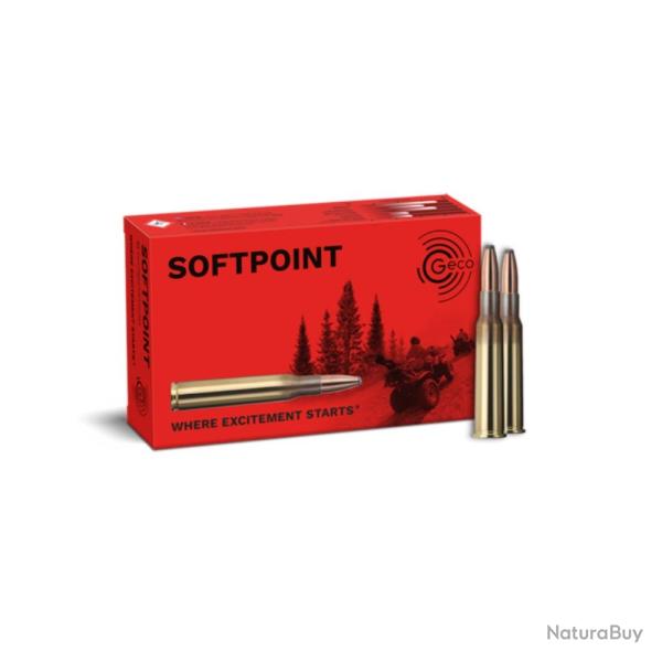 Munitions GECO 7x57 R Soft Point 10,7 g - 165 gr - Boite de 20 - GECO 7.57 R Demi B 10.7g