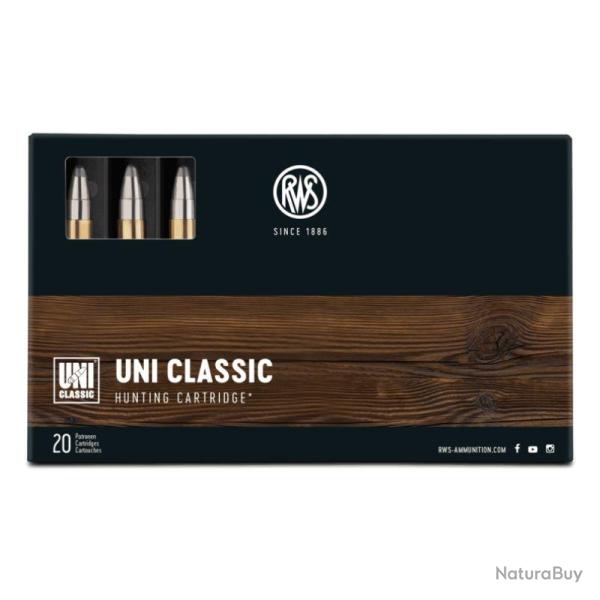 Munitions RWS .30-06 Sprg UNI Classic 11,7 g - 180 gr - Bte 20 - Rws 30-06 UNI classic 11,7