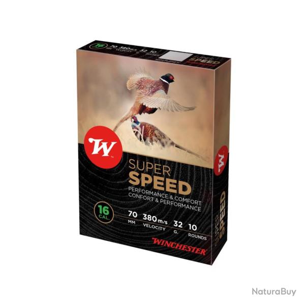 Cartouches Super Speed 16/70 32g x10 - Winchester - Cart sup speed 16 70 6