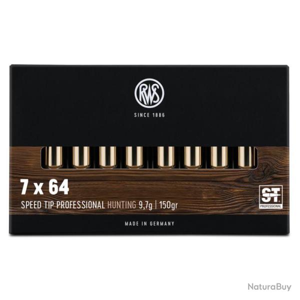 Munitions RWS 7x64 Speed Tip Pro 9,7 g - 150 gr - Boite de 20 - 7x64 speed tip pro RWS