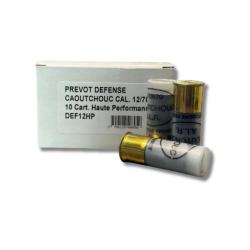 10 Cartouches Prevot Defense LS Caoutchouc HP 12/70 - 10 carts Prevot DEF LS 12