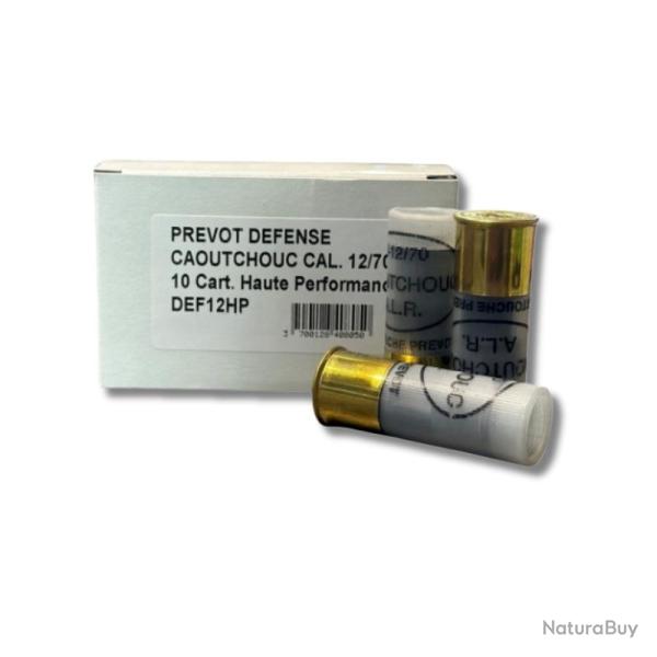 10 Cartouches Prevot Defense LS Caoutchouc HP 12/70 - 10 carts Prevot DEF LS 12