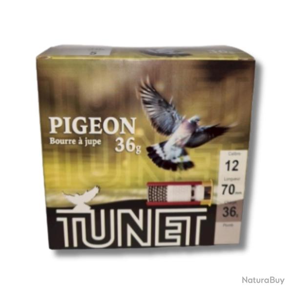 Cartouches x25 Pigeon 36g Cal.12/70 - Tunet  - 5 Cart x25 Pigeon 36g Tunet 12/70