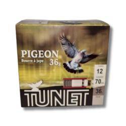 Cartouches x25 Pigeon 36g Cal.12/70 - Tunet  - 6 Cart x25 Pigeon 36g Tunet 12/70