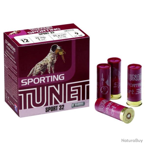Cartouches x25 Sport 32 Cal.12/70 32g - Tunet - sport 32 12 32 6 tunet