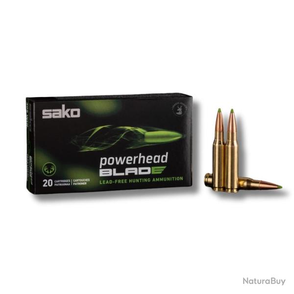 Cartouches 9,3x62 Powerhead Blade Tec 9,3x62 14,9g 230gr - Sako - powerhead 9,3x62 14,9g