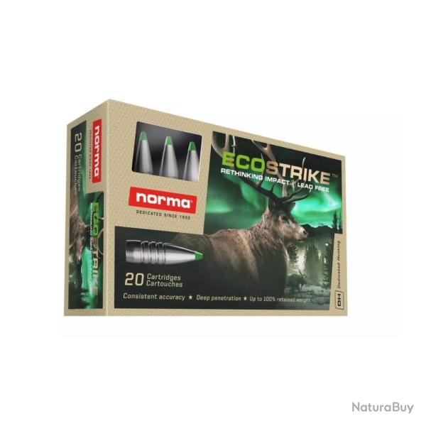 Munitions Cal.9,3x62 Norma Ecostrike 16,2g 250 GR sans plomb - Norma ecostrike 9.3x62 16