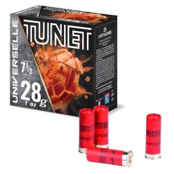 Cartouches (x25) Universelle Cal.12/70 28g (N 7,5) - Tunet - cart x25 universelle 1270