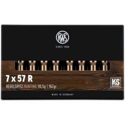 Cartouches (x20) KS 7x57R 10.5g 162 GR - RWS - 7x57R 10.5g KS RWS