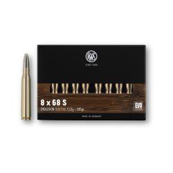 Munitions RWS 8x68 S EVO 13,0 g - 201 gr - Boite de 20 - RWS 8x68S evo 13g