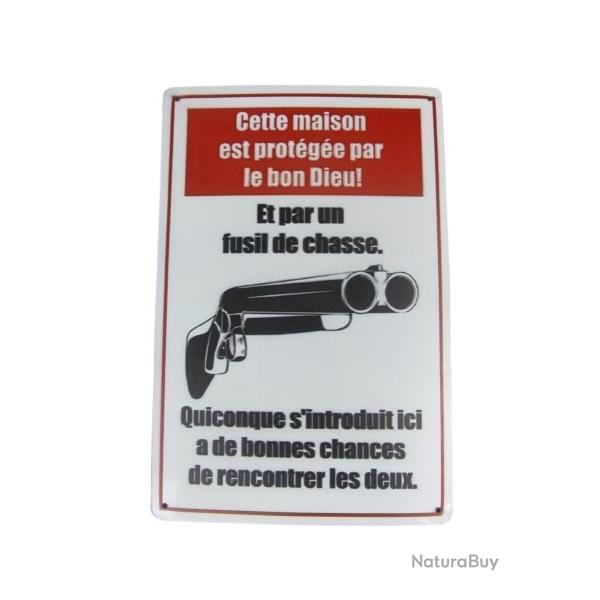Lot n�1 - Lot de 2 Panneaux de protection Blanc Fusil de chasse - Livr. gratuite