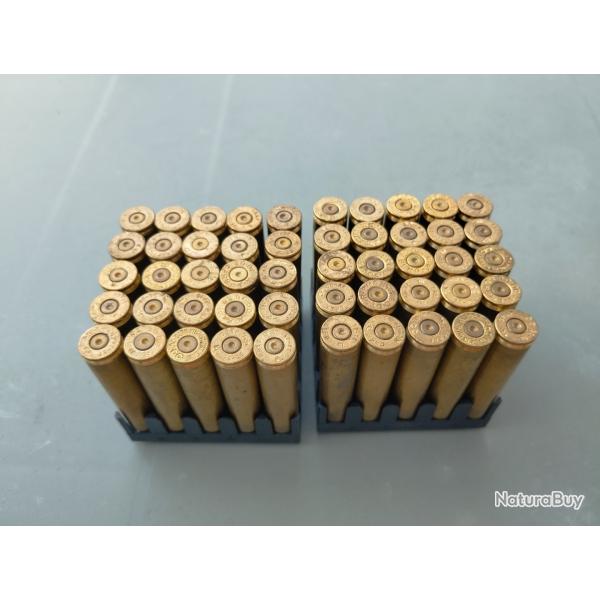 LOT DE 50 ETUIS TIRES UNE FOIS CALIBRE 30-06 COURT CARTRY D'ORIGINE