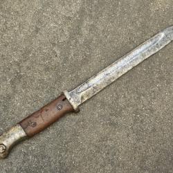 Ba&iuml;onnette Mauser 98k k98 sans fourreau pour pi&egrave;ces ou autre