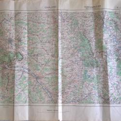 Carte &eacute;tat major Allemande WW2 Ch&acirc;lons 1941