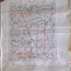 Carte &eacute;tat major Allemande Zomergem et Amsterdam WW2