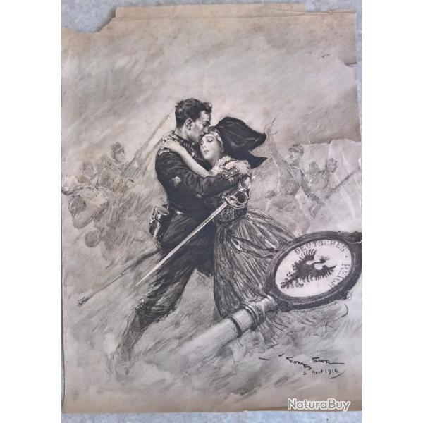 Affiche Lib�ration de l'Alsace en ao�t 1914