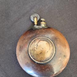 Briquet de tranchee 14-18 - Artisanat de tranchee britannique - 2 pennies George V