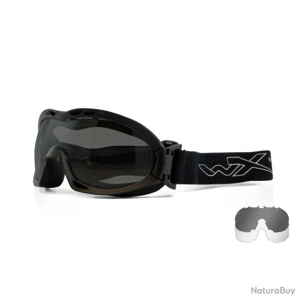 Masque balistique Wiley X Nerve 2 �crans Fum� / Neutre Noir