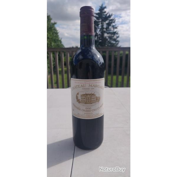 Vends 1 bouteille de 75 cl de Ch�teau Margaux 1998