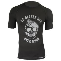 T-shirt Le Diable rit avec nous Coloris Noir