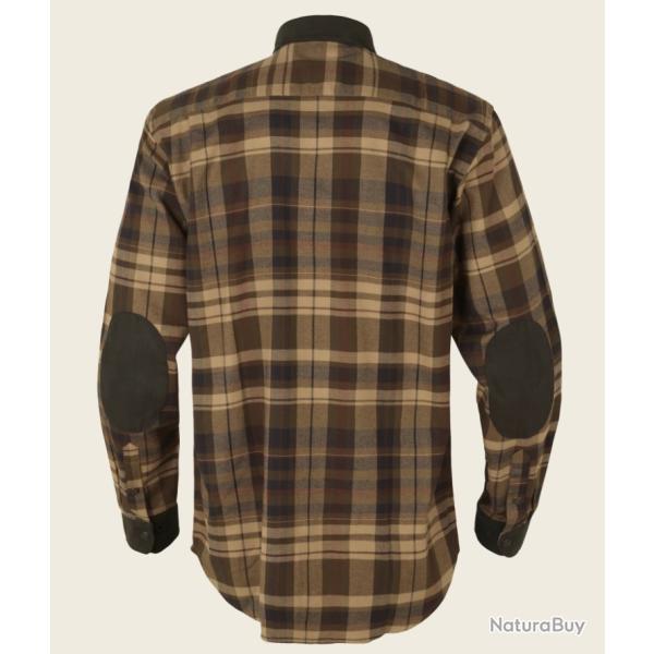 Pajala chemise Beige W/ Brown