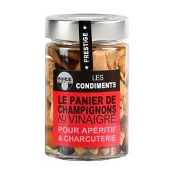 Panier de champignons au vinaigre - Pot de 190g