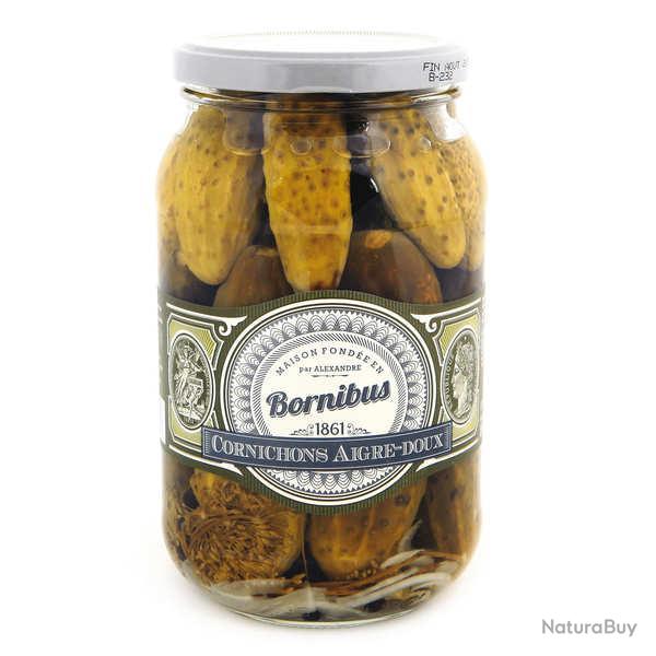 Gros cornichons aigre-doux - Pot de 900g