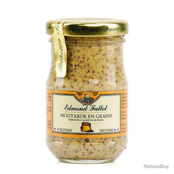 Moutarde � l'ancienne en grains Fallot - Pot de 105g