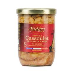 V&eacute;ritable Cassoulet de Castelnaudary au canard et saucisses de Toulouse en bocal - Pot de 780g (2 pa