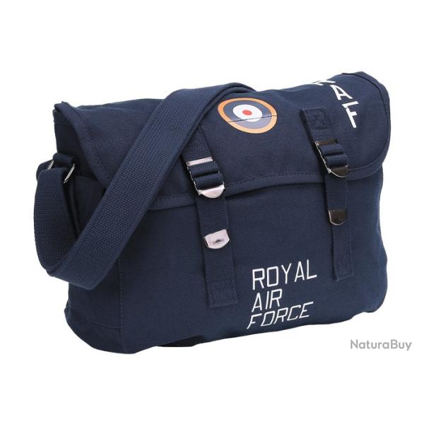 Sac bandouli�re musette Royal Air Force Bleu Navy 10L