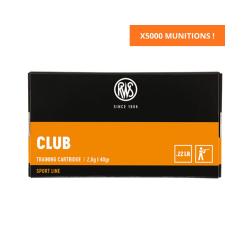 CARTON DE .22LR CLUB 2.6G 40GR X5000 - RWS