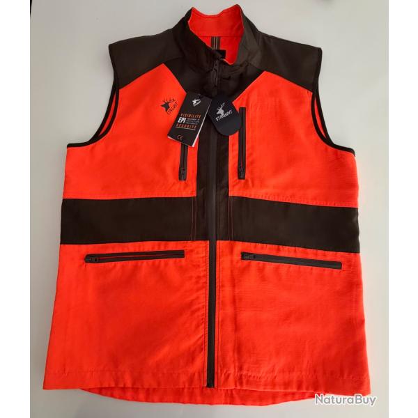 Gilet de chasse stagunt orange.