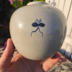 Pot a gingembre Chine bleu et blanc - Style Kangxi Revival - Fin XIXe Guangxu