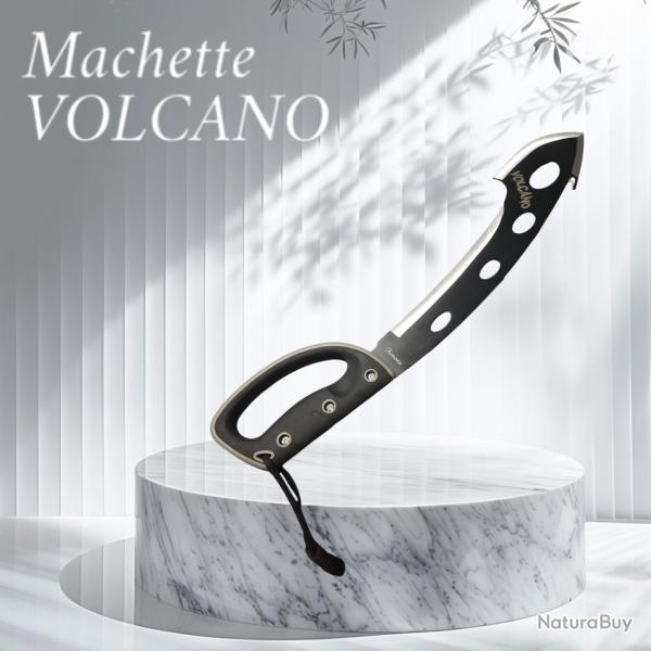 Machette VOLCANO Lame Acier Inox Manche Abs Etui Nylon L'Outil Indispensable pour l'Aventure