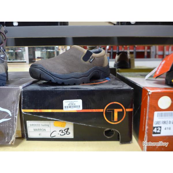 Chaussures ELEMENTERRE Sirocco, Marron, T.41, Neuf, Destockage
