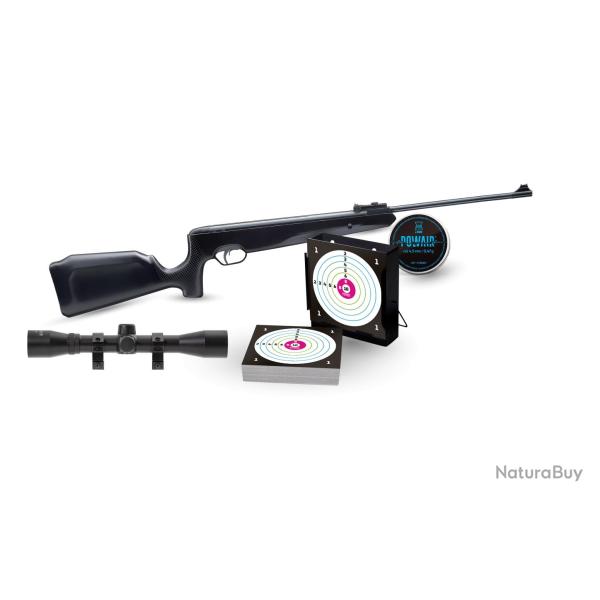 PACK CARABINE SR1000X C4.5 19.9J + 4X32 + PLOMBS + CIBLES + PORTE CIBLE